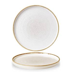 PLATE DIAM. 27.5CM. CHURCHILL STONECAST BARLEY WHITE