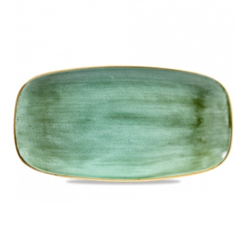 Bord afm. 35.5x18.9cm. Churchill Stonecast Samphire Green