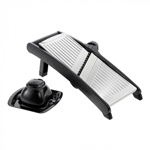 Mandolineschaaf afm. 37x17.5cm. rvs 18/8