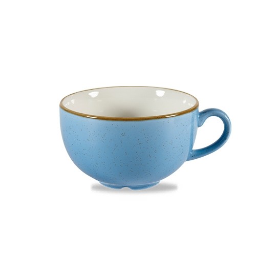 TEA CUP / CAPPUCCINO CUP CONTENT. 34CL CHURCHILL STONECAST CORNFLOWER BLUE