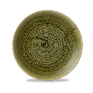 Coupe bord diam. 16.5cm. Churchill evolve Stonecast Plume Olive
