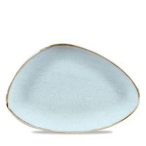 Chefs bord  afm. 30.5x20.5cm. Churchill driehoekig Stonecast Duck Egg Blue