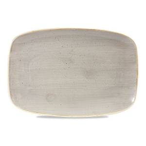 Chefs oblong bord afm. 30x19.9cm. Churchill Stonecast Peppercorn Grey