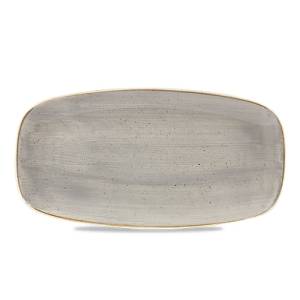 Längliche Brettgröße von Chefs. 26,9 x 12,7 cm. CHURCHILL STONECAST PFEFFERKORNGRAU