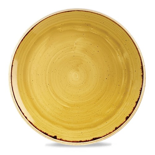 Coupe bord diam. 32.4cm Churchill Stonecast Mustard Seed Yellow