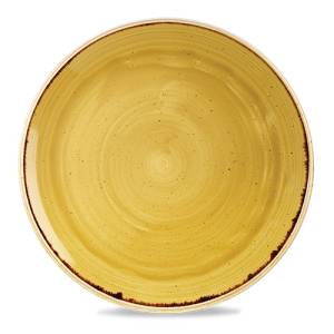 Coupe bord diam. 32.4cm Churchill Stonecast Mustard Seed Yellow