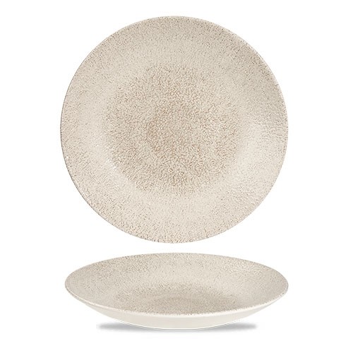 Coupe bord diep diam. 28.1cm. Churchill raku Agate Grey