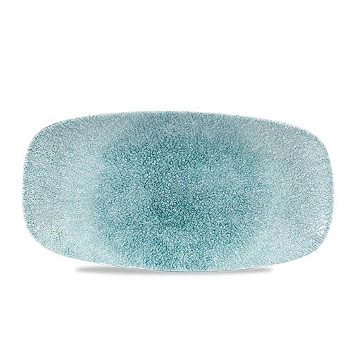 Chefs oblong bord afm. 29.8x15.3cm. Churchill raku Jade Green