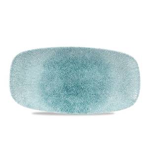 Chefs oblong bord afm. 29.8x15.3cm. Churchill raku Jade Green