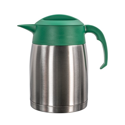 Isoleerkan EasyClean dubbelwandig rvs inh. 1,2l. kleur groen zonder opdruk