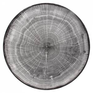 Coupebord plat diam. 21cm. kleur Beech Grey Woodart RAK Porcelain