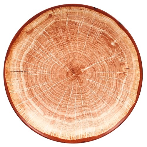 COUPE-TELLER TIEFER DURCHM. 26CM. FARBE HOLZBRAUN WOODART RAK PORZELLAN