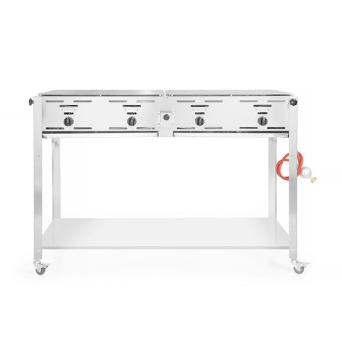 GRILL-MASTER QUATTRO MIT BEWEGLICHER GRUNDPLATTE. 1330X600X920MM. HENDI
