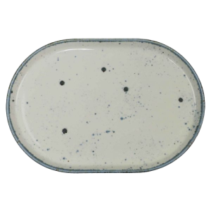 ASSIETTE OVALE DIM. 34X23CM. CRÈME DE COULEUR RÊVEUSE MOODS NOVA