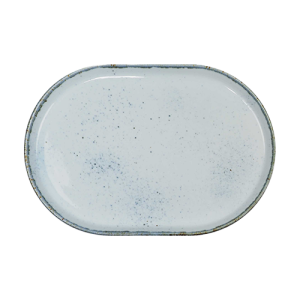 Bord ovaal afm. 29x20cm. Moods Joyful kleur blue Nova