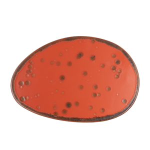 TELLER MITTEL 27X18CM. MOODS REIFE FARBE TERRAKOTTA NOVA