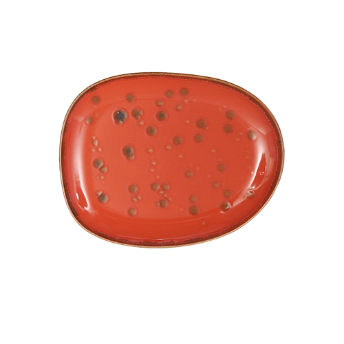 PLATE NARROW DIM. 22X18CM. MOODS MATURE COLOR TERRACOTTA NOVA