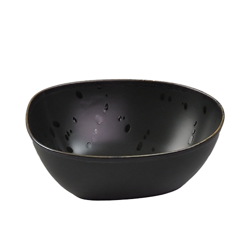 PLAT SALADE DIM. 17x14x6CM. MOODS MYSTERIOUS COULEUR NOIR NOVA
