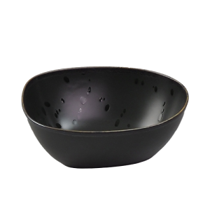 Saladeschaal afm. 17x14x6cm. Moods Mysterious kleur Black Nova