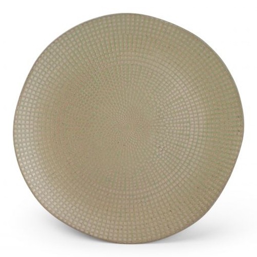 PLATE FLAT DIAM. 27XH2CM. OLIVE MOSAIC F2D