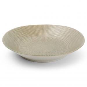 Bord diep diam. 24,5xh5cm. Olive Mosaic F2D