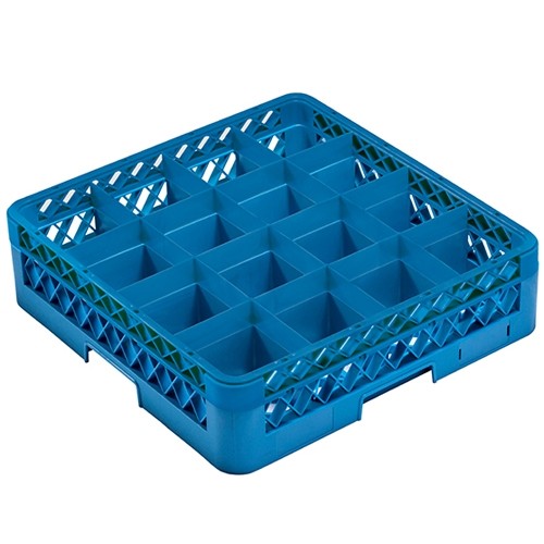 Vaatwaskorf tbv bekers 16-vaks | diam. 11,3cm. en hgt. 16cm. | afm. 50x50x18,5cm. Cleaningrack