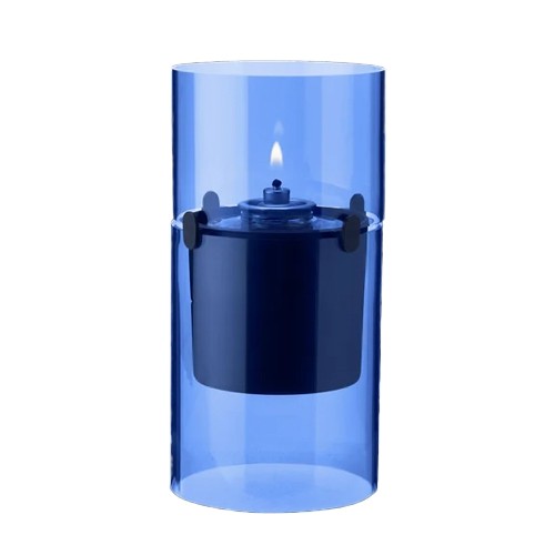 LUCIE HURRICANE OIL LAMP AZURE STELTON