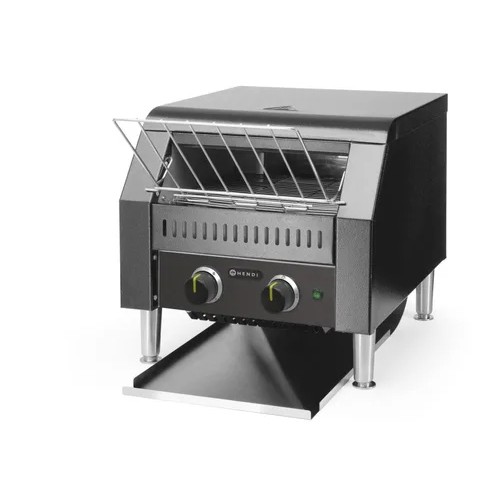 Doorloop broodrooster zwart dubbel 230v. 2240w. Hendi