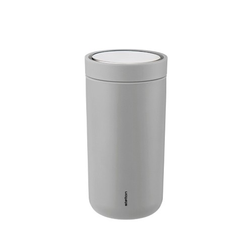 Click To Go beker inh. 0,2l. soft light grey Stelton