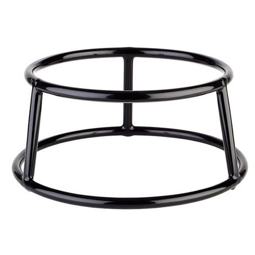 Buffetverhoger diam. 18cm. h. 8cm. metaal zwart