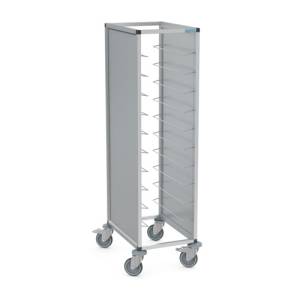 Dienbladen/afruimwagen 1-compartiment Euronorm 1/13 h. 165cm. Hupfer