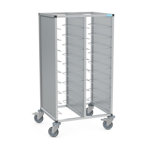 TRAYS/CLEARANCE TROLLEY 2-COMPARTMENTS 2X GN 1/1 GN 2/36 H. 165CM. HUPFER