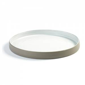 Bord diep m diam. 20,3cm. Dusk antracietgrijs wit Serax