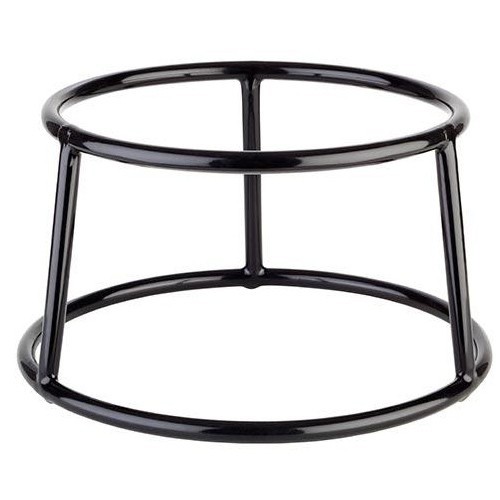 Buffetverhoger diam. 18cm. h. 10cm. metaal zwart