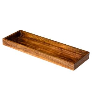 SERVING PLATE WOOD RECTANGULAR DIM. 62X21CM.