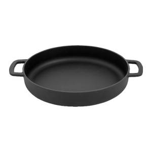 Braadpan Sous-Chef 2 handvaten diam. 24cm. zwart Combekk