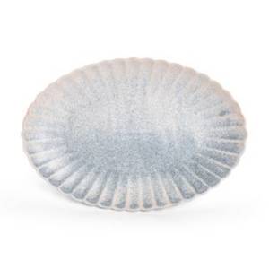 SERVIERTELLERGRÖSSE. 26X17CM. BLAU VERBLASSTE DÜNE F2D