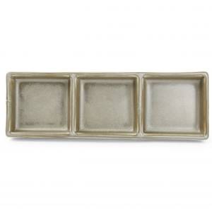 Serveerschaal afm. 24x8cm. green Usko F2D