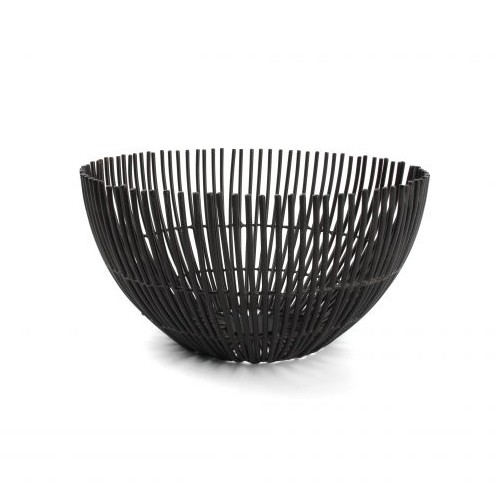 Draadmand diam. 25cm. h12cm. zwart Iris S|P Collection