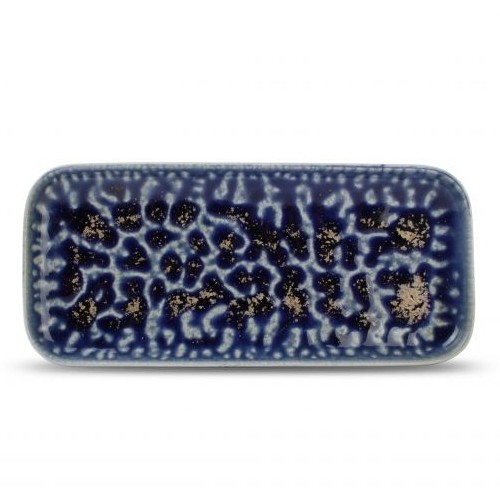 SERVIERTELLERGRÖSSE. 22X10CM. KOBALTOXIDO F2D