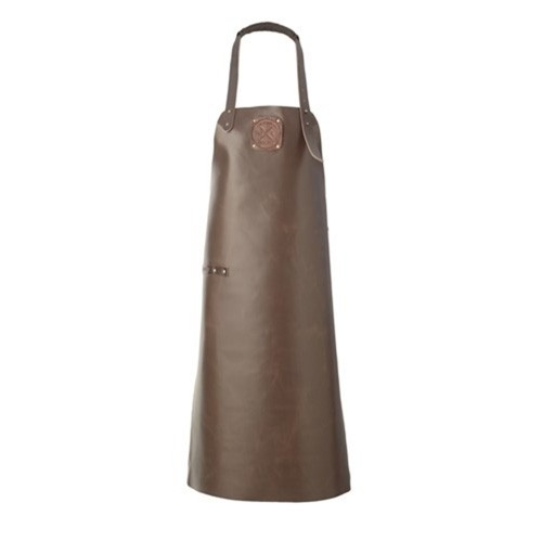 Leren schort dark brown/dark brown Classic xxl Witloft