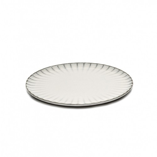 Bord plat diam. 24cm.h1,7cm. kleur wit inku tableware sergio herman Serax