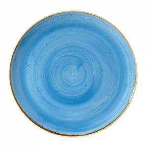 COUPE BOARD COLOR CORNFLOWER BLUE DIAM. 16.5CM. CHURCHILL STONECAST