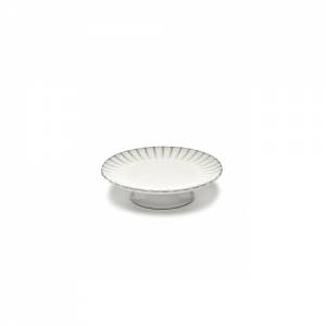 Taart standaard diam. 24cm. h6,5cm. kleur wit inku tableware sergio herman Serax