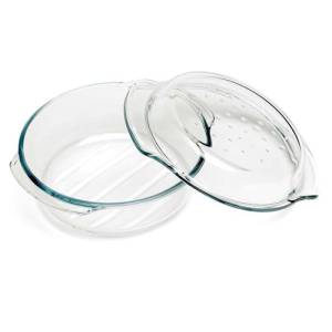 Ovenschaal met deksel inh. 2,4l. glas