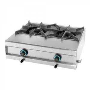 Gaskooktoestel met 2 branders