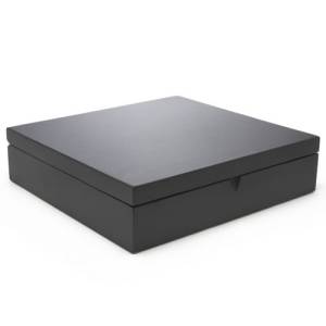 Theedoos 12-vaks uitvoering bamboe Black Bredemeijer