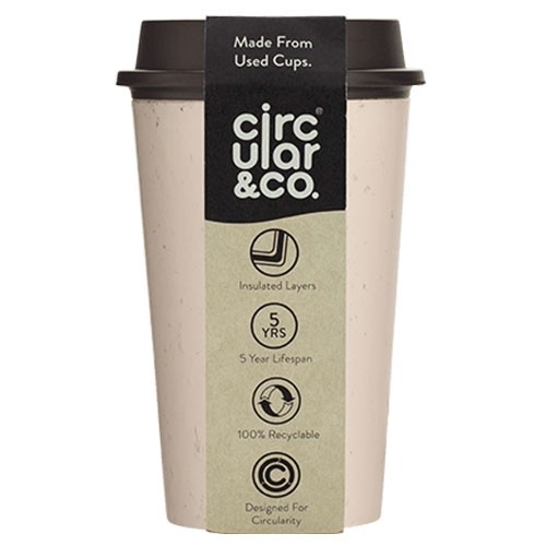 TRINKBECHER JETZT BECHERINHALT. 34CL. CREME & COSMIC BLACK CIRCULAR & CO