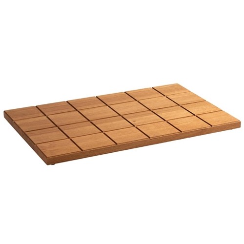 Snijplank hout 1/1 gn square afm. 53x32,5cm. hgt. 2,5cm.