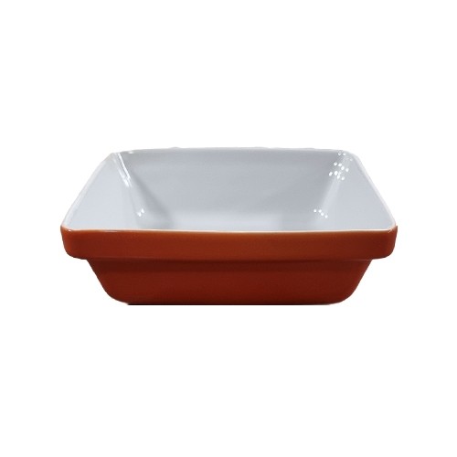 Schaaltje vierkant Nordika/Ocean afm. 125x125mm. kleur oranje Nova